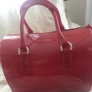 Authentic Red Candy Furla handbag